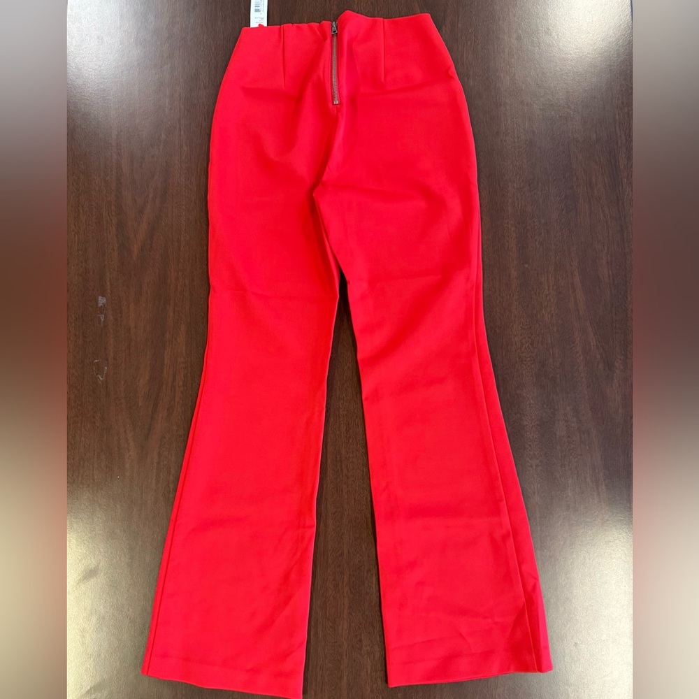Alice + Olivia Vibrant Red Pants - Picture 3 of 4